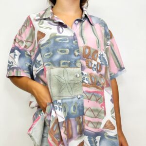 Camisa vintage tonos pastel