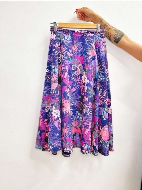 Falda vintage midi floral